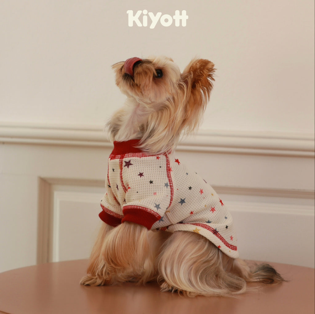 Starry Sky Waffle Knit Pet Shirt