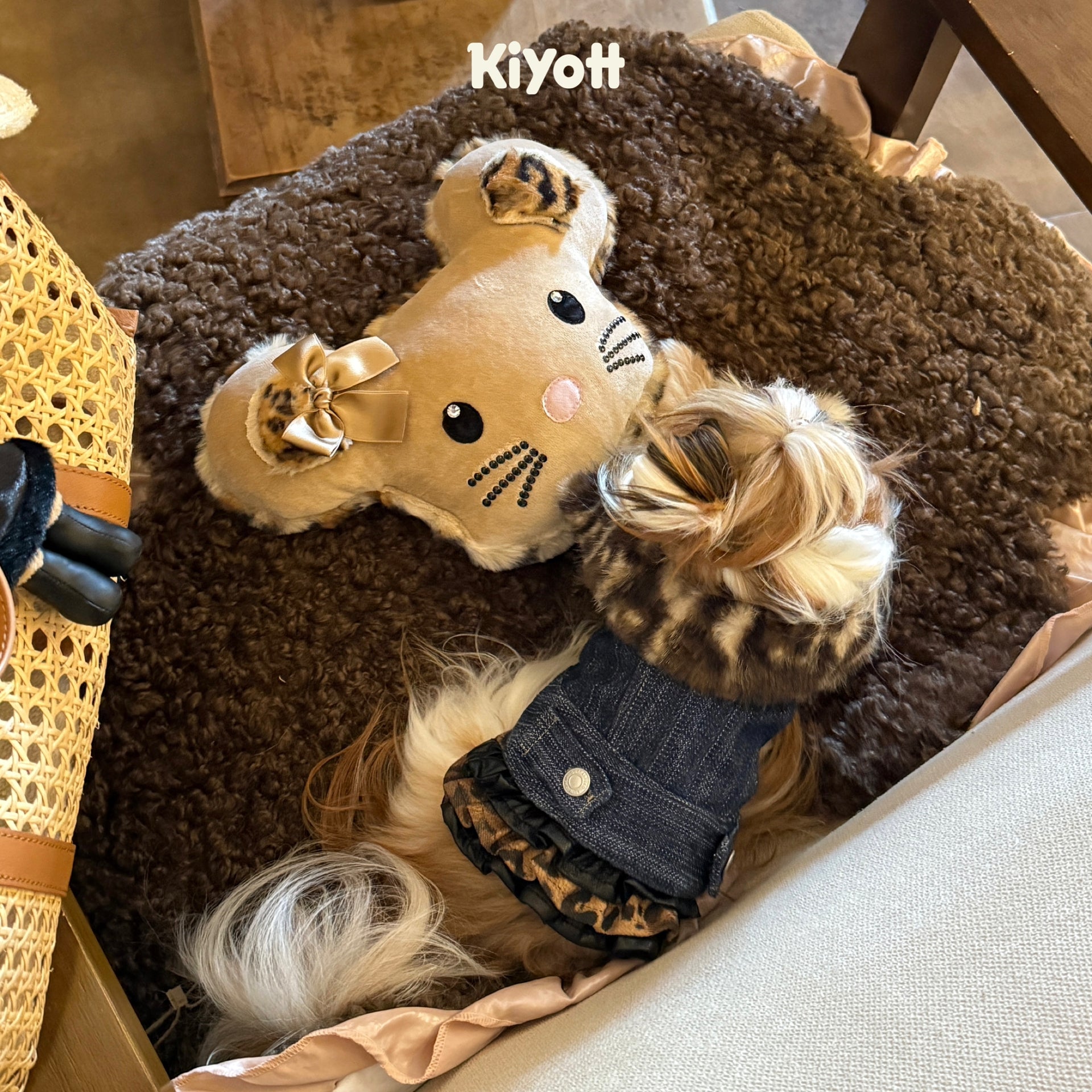 Leopard Print Denim Jacket