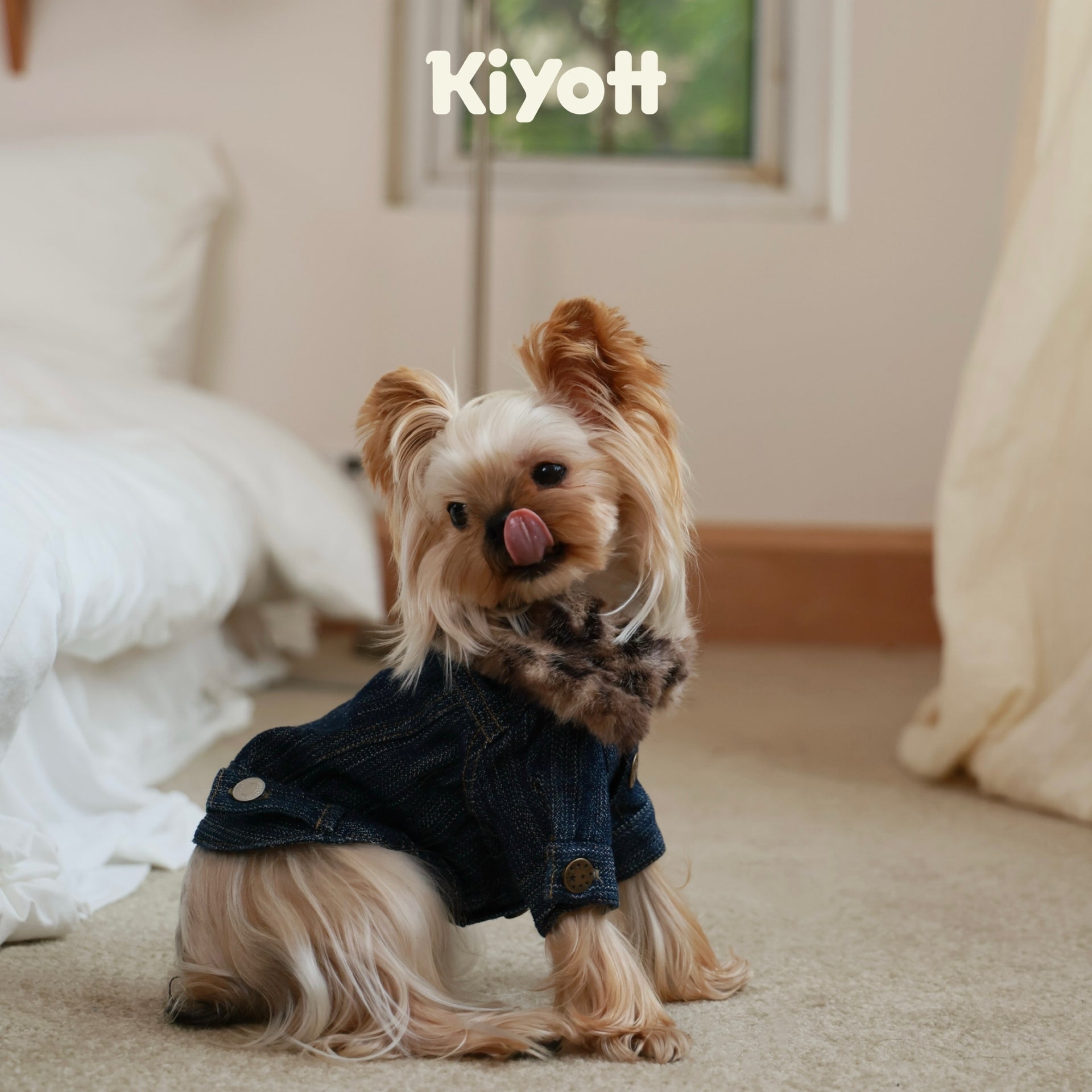 Leopard Print Denim Jacket