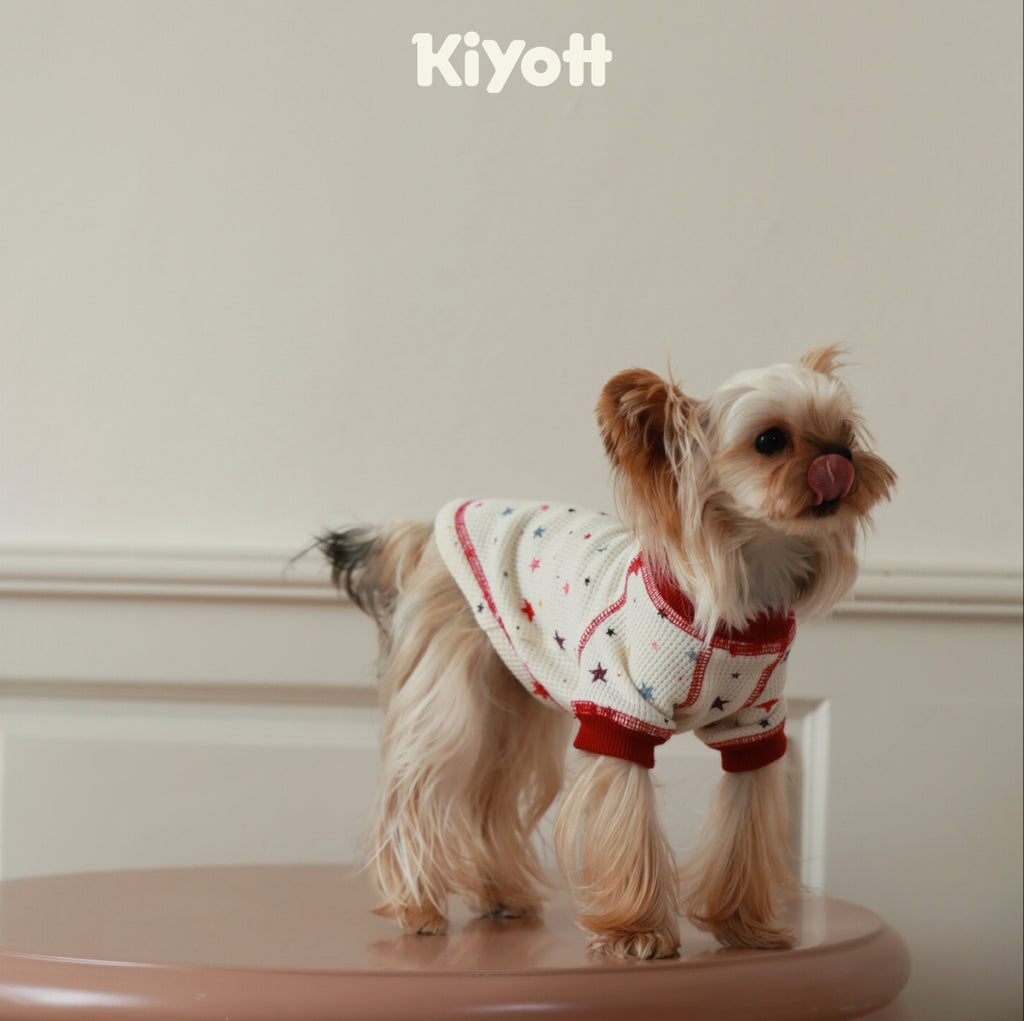 Starry Sky Waffle Knit Pet Shirt