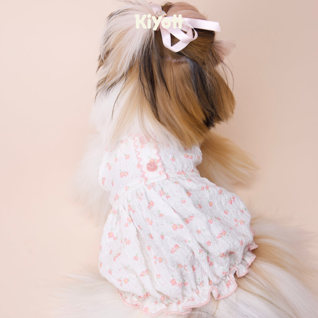 Korean Bubble Crepe Pumpkin Dress