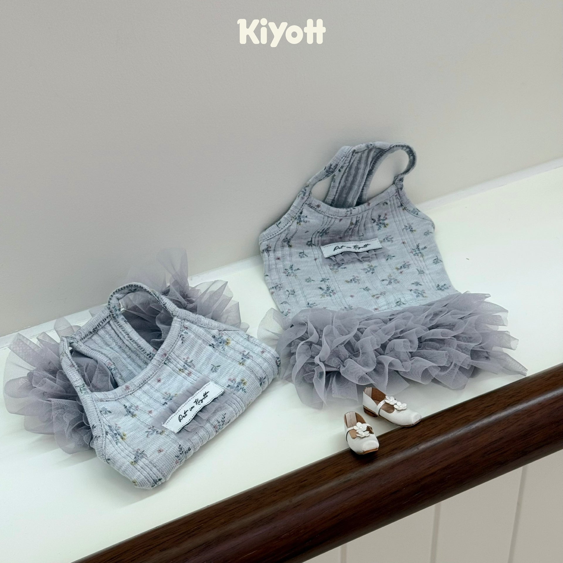 Gray Tulle Cake Skirt