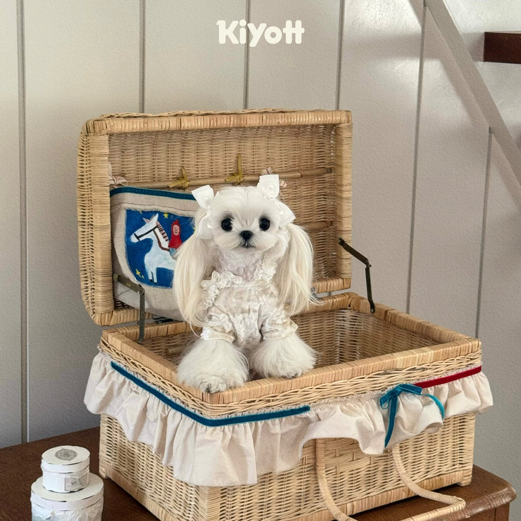 Velvet Carousel Pet Romper