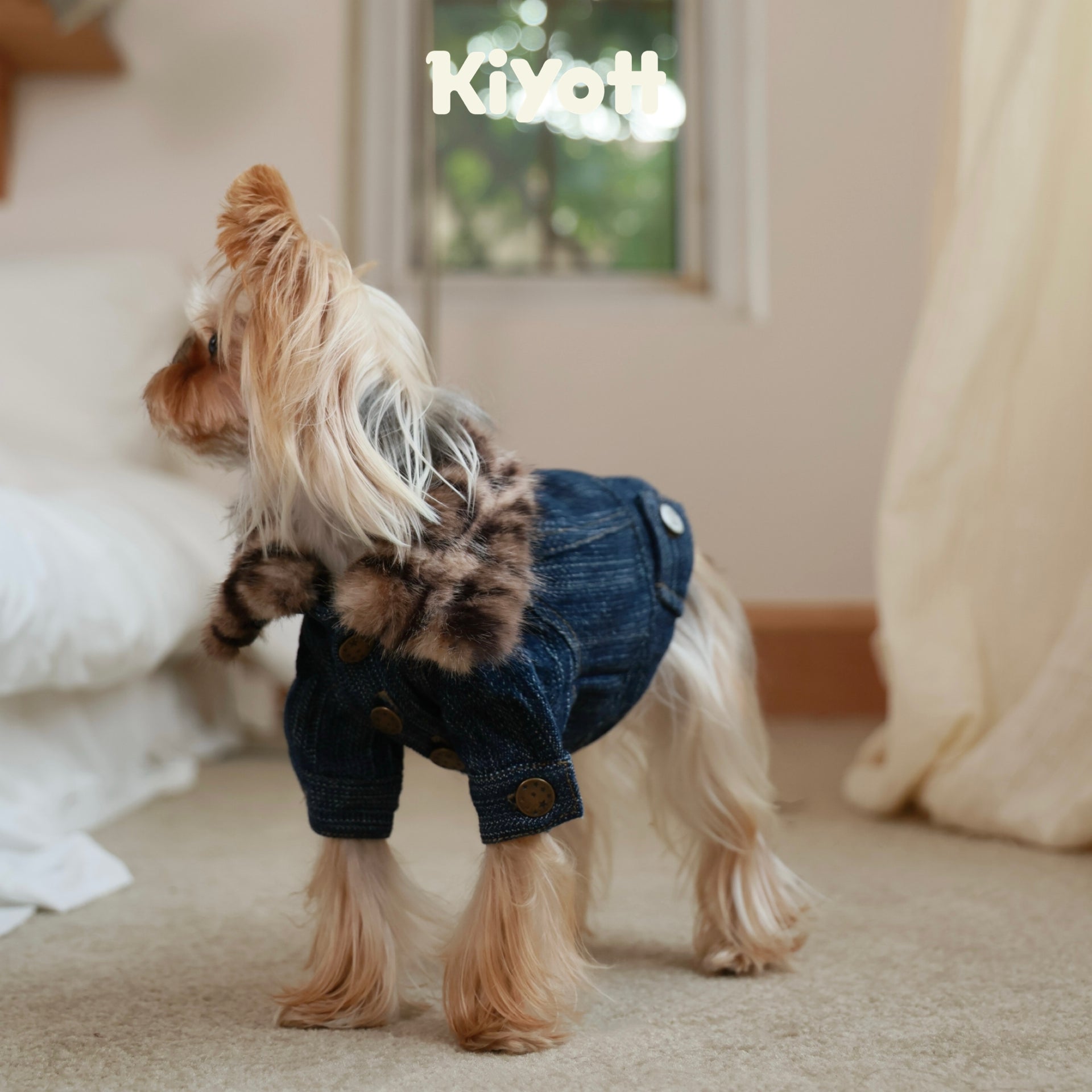 Leopard Print Denim Jacket