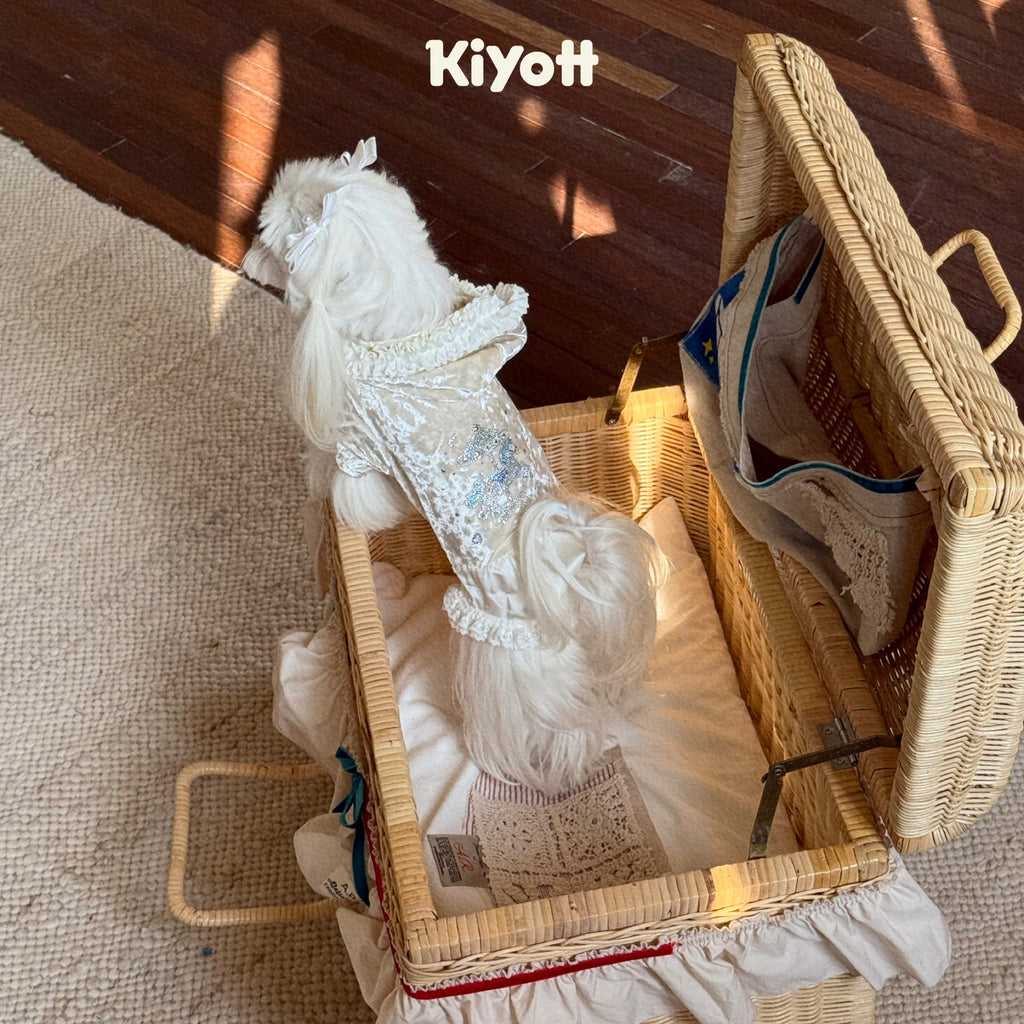 Velvet Carousel Pet Romper