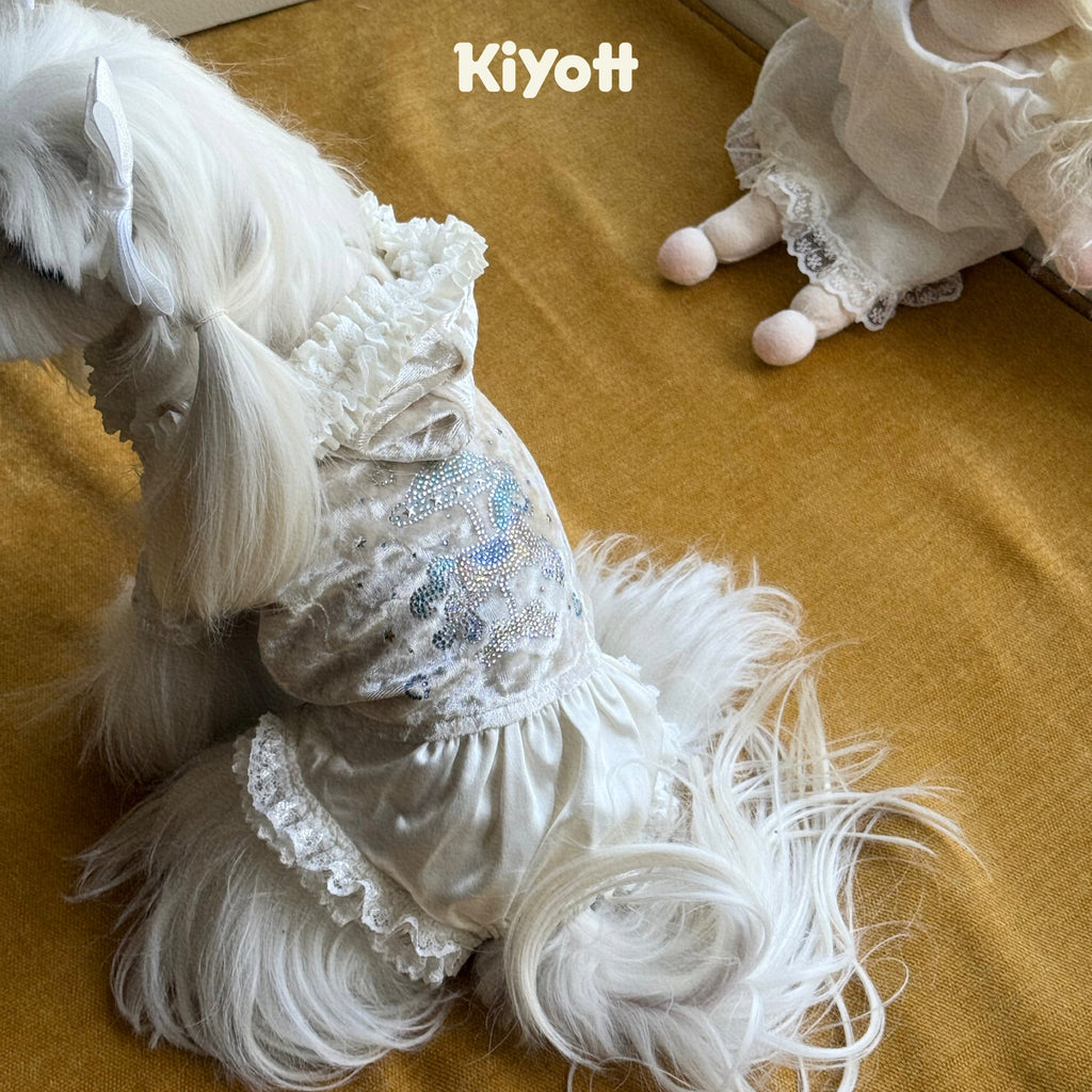 Velvet Carousel Pet Romper