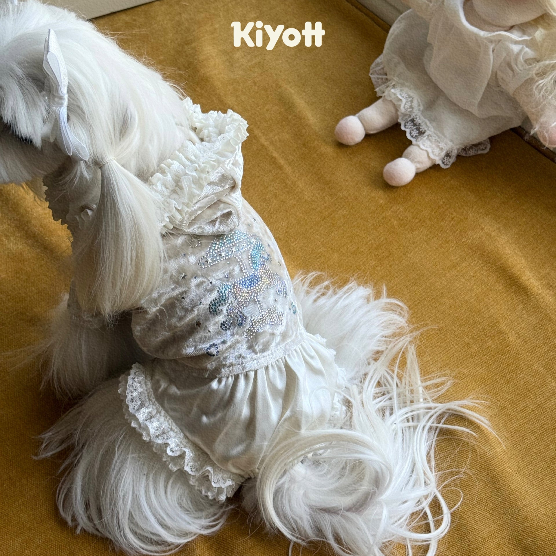 Velvet Carousel Pet Romper