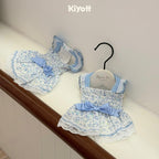 Polka Dot Shirred Skirt